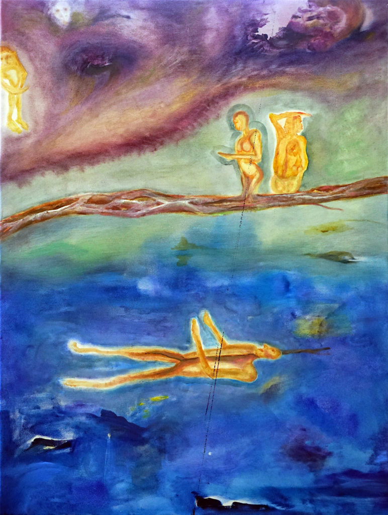 L'Enfance Volée, 2020, huile sur toile, 80 x 60 cm